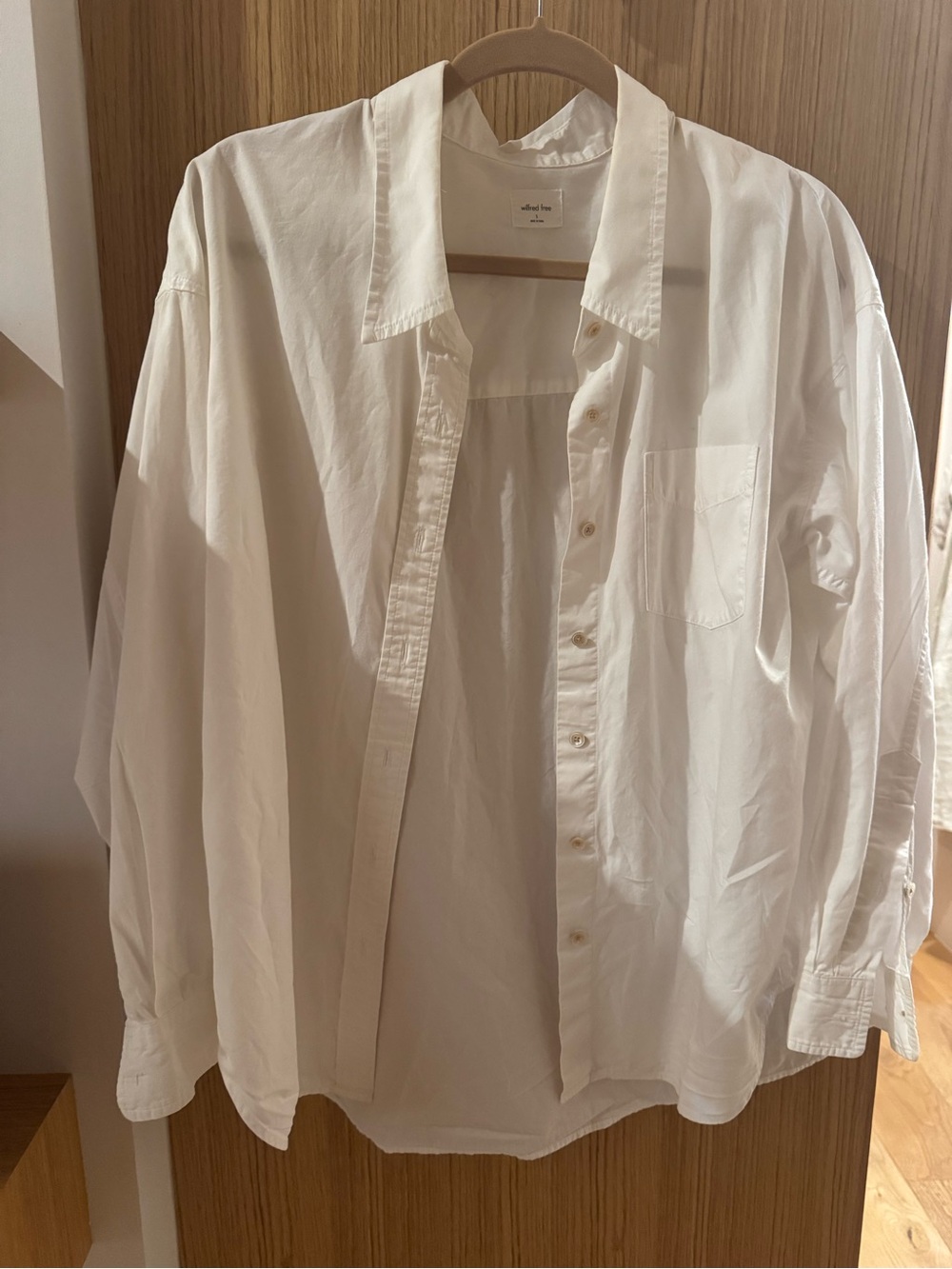 Aritzia Wilfred Free cotton over size shirt S.